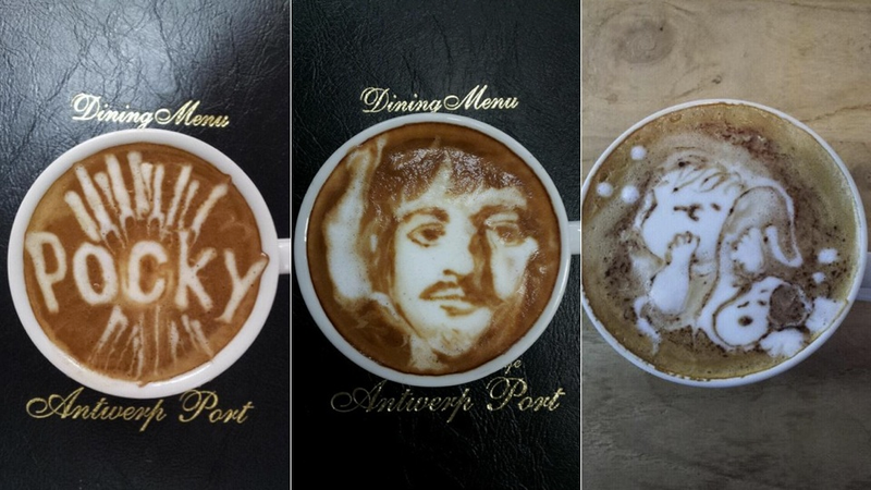 Illustration for article titled This Guy's Geeky Latte Art Will Blow Your Mind